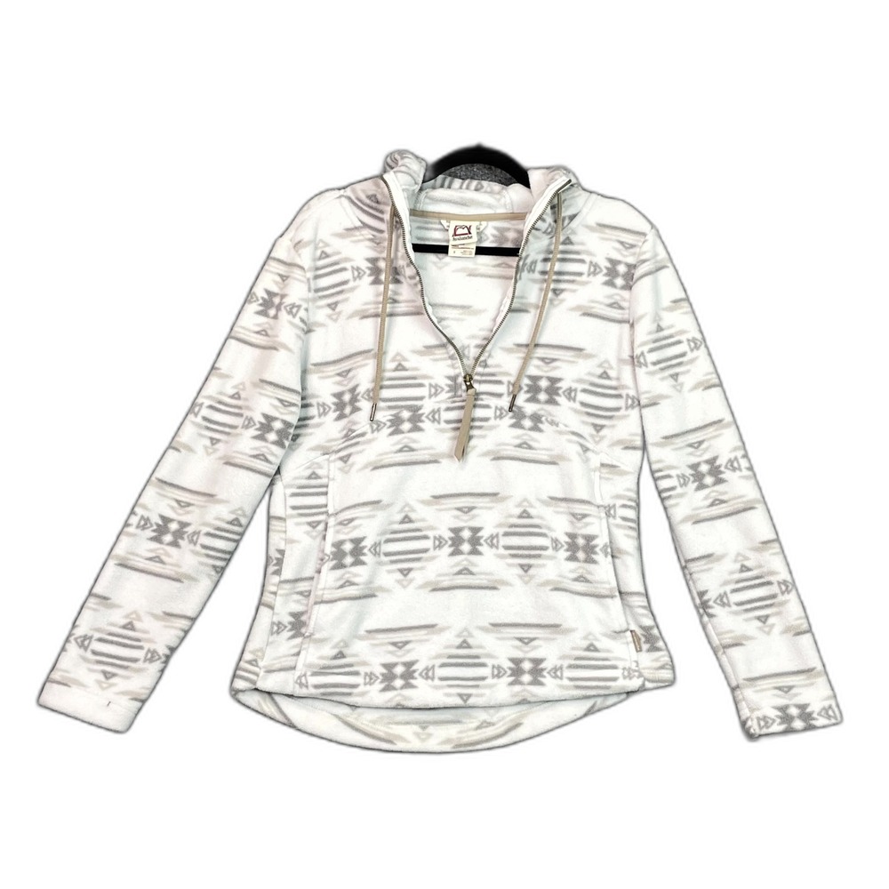 Avalanche Hayley Aztec Fleece Hoodie Womens Small Half Zip Gorpcore Streetwear
